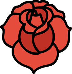 tattoo in traditional style of a flower