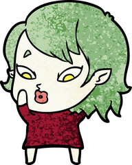 cute cartoon vampire girl