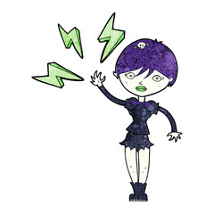 cartoon halloween vampire girl