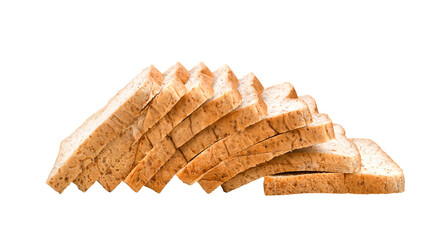 sliced bread isolated on transparent png