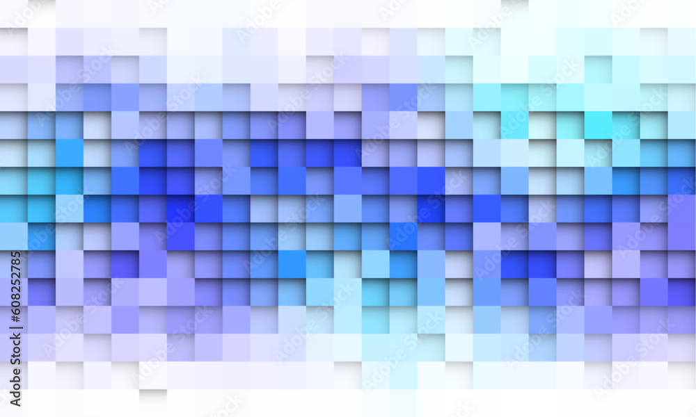 Poster Abstract spectrum colorful bottom mosaic with white copy space.