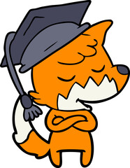 friendly cartoon fox