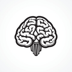 Minimal Modern Brain Logo Design Brain Logo Vector