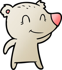 smiling bear cartoon