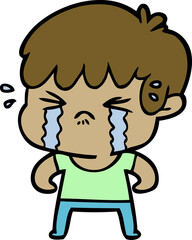 cartoon boy crying