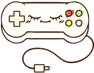 Game Controller Chalk Drawing