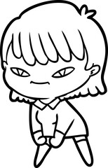 Obraz premium cartoon woman