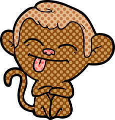 funny cartoon monkey