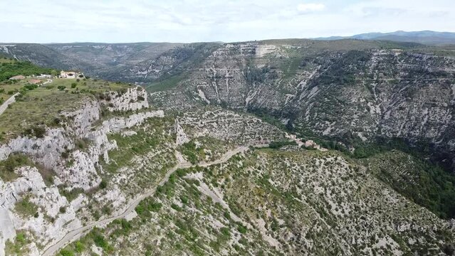 Cirque de navacelles - France - Vue aérienne drone