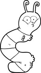 funny cartoon caterpillar