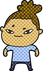 cartoon woman