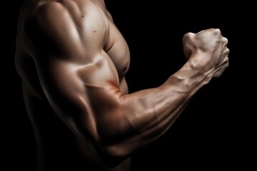 Obraz na płótnie Canvas Biceps Bodybuilder Arm 