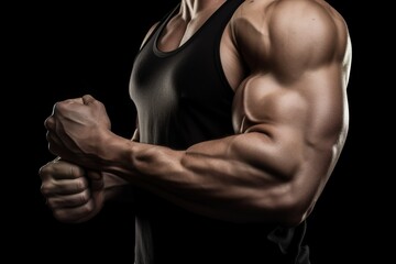 Obraz na płótnie Canvas Biceps Bodybuilder Arm 