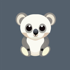 Cute vector koala illustration or icon