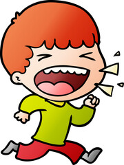 cartoon laughing man