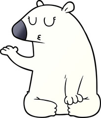cartoon polar bear