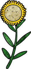 cartoon sunflower