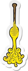 sticker of a cartoon honey dipper