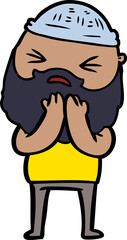 cartoon man with beard