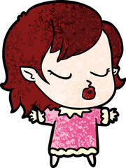 cute cartoon vampire girl