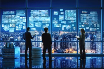 Business people planning strategy generative ai