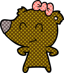 female bear cartoon