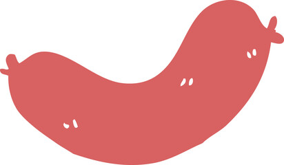 cartoon doodle sausages