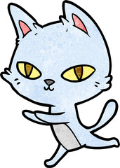 cartoon cat staring