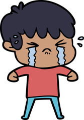 cartoon boy crying