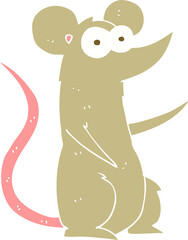 flat color illustration of mouse