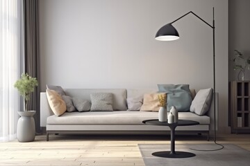 Luxurious Elegant Living Room Decor. Generative AI