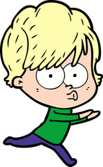 Obraz premium cartoon woman