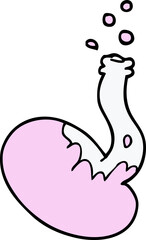 cartoon doodle chemical reaction