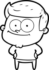 Fototapeta premium cartoon happy man