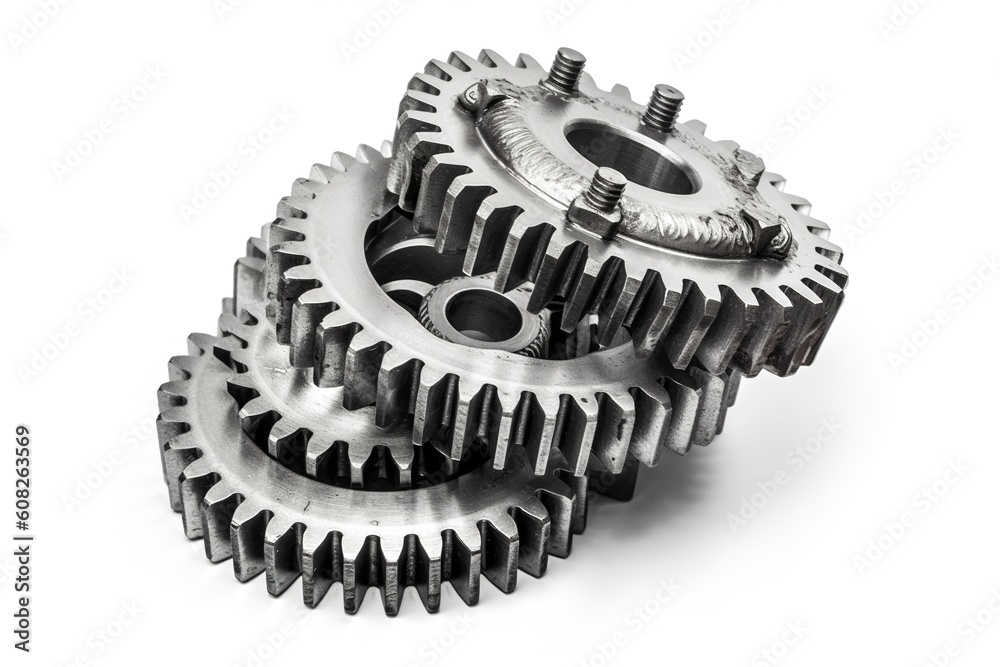 Poster cog isolated on white background. generated by ai.
