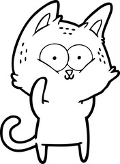 Fototapeta premium cartoon cat