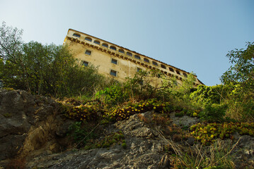 View of the Pescolanciano Castle located in the province of Isernia - Molise - Italy