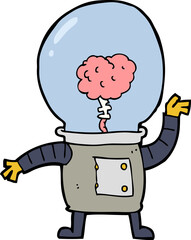 cartoon robot cyborg