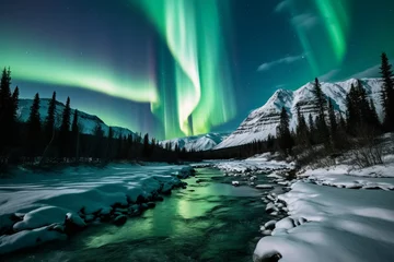 Fotobehang Noorderlicht aurora
