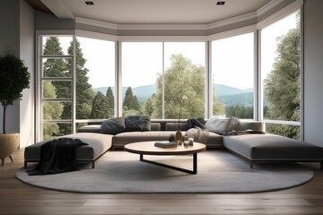 Luxurious Elegant Living Room Decor. Generative AI