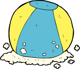 cartoon beach ball