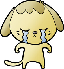 cartoon crying dog