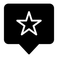 Obraz premium favourite glyph icon