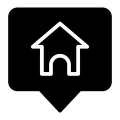 house glyph icon