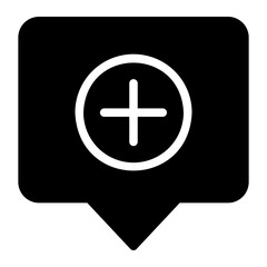 Fototapeta premium message glyph icon
