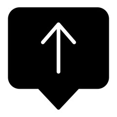 upload glyph icon