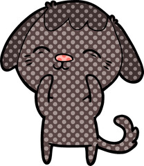 happy cartoon dog