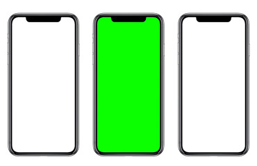 Smartphone similar to iphone 14 with blank white screen for Infographic Global Business Marketing Plan, mockup model similar to iPhone 15 isolated Background of ai digital investment economy. HD