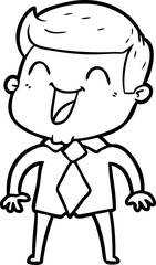cartoon man laughing