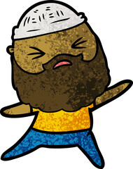 cartoon man with beard